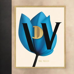 A black book cover with the title 'DEV' in bold letters, featuring a blue tulip symbol