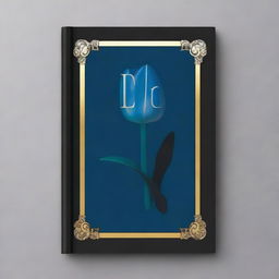 A black book cover with the title 'DEV' in bold letters, featuring a blue tulip symbol