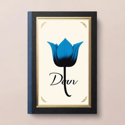 A black book cover with the title 'DEV' in bold letters, featuring a blue tulip symbol