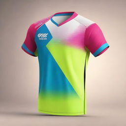 Design a badminton jersey featuring the 'smashdown' logo prominently on the chest area