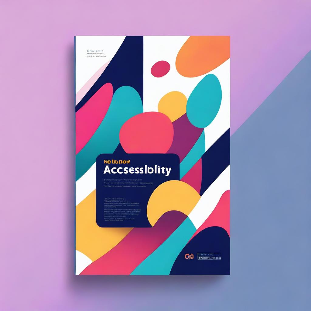 An abstract cover design for a book titled 'iOS Accessibility for Developers and QAs'