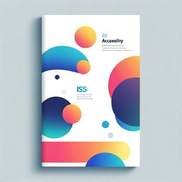 An abstract cover design for a book titled 'iOS Accessibility for Developers and QAs'