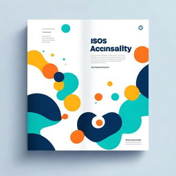 An abstract cover design for a book titled 'iOS Accessibility for Developers and QAs'