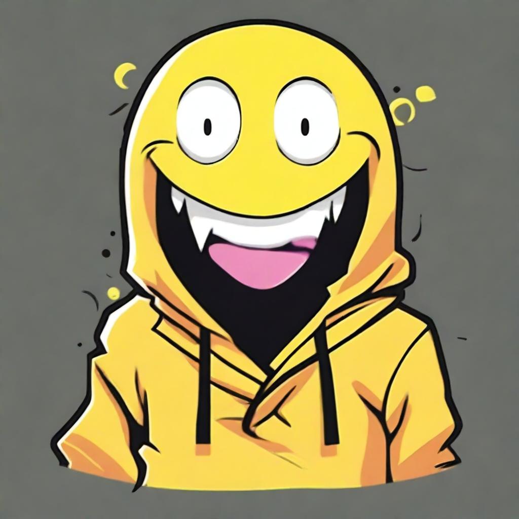 Create a t-shirt design featuring the face of Koro Sensei from the anime Assassination Classroom