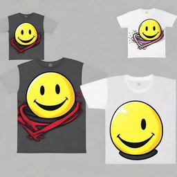 Create a t-shirt design featuring the face of Koro Sensei from the anime Assassination Classroom