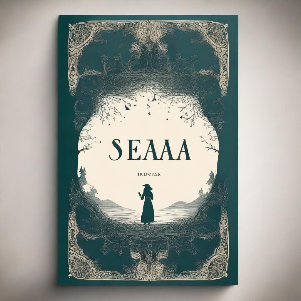 A captivating book cover for a novel titled 'SEANA'