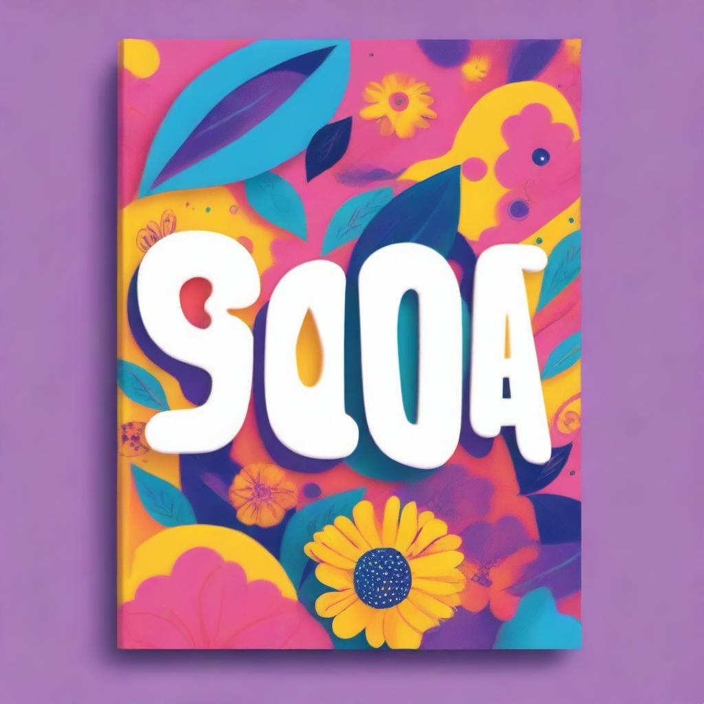 Create a vibrant and cheerful book cover with the title 'SEANA'