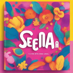 Create a vibrant and cheerful book cover with the title 'SEANA'