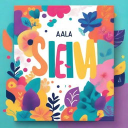 Create a vibrant and cheerful book cover with the title 'SEANA'