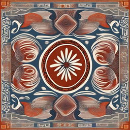 Create an ethnic design for a sleeve tile