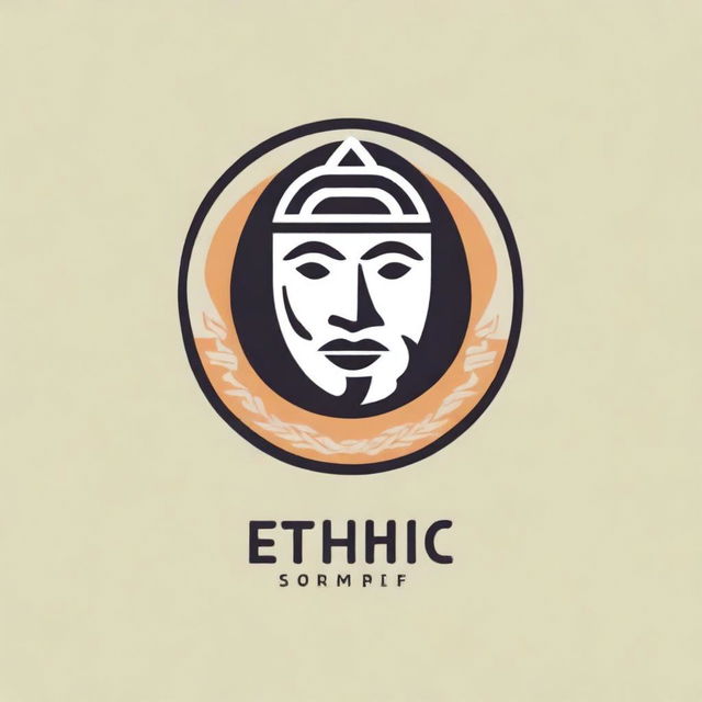 Create a logo for a t-shirt brand named 'ethnic sniff'