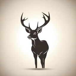 Create a vector design of a deer