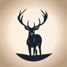 Create a vector design of a deer