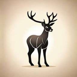 Create a vector design of a deer