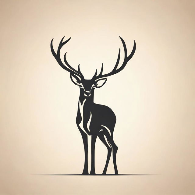 Create a vector design of a deer