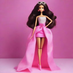 Cree una imagen de una muñeca Barbie inspirada en la imagen de referencia proporcionada