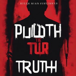 Create a book cover for a novel titled 'The Bloody Truth'