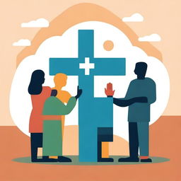 Create an image illustrating the theme 'Sobre el servicio cristiano'