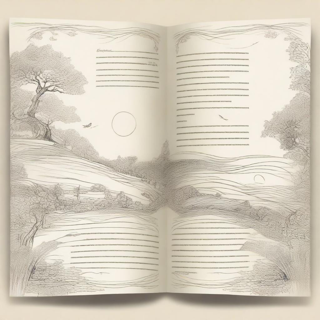 Create a background design for the pages of a book, making it appear attractive and engaging