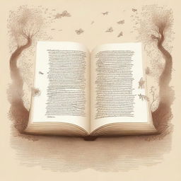 Create a background design for the pages of a book, making it appear attractive and engaging