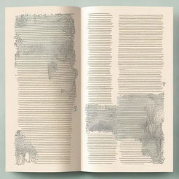 Create an engaging and attractive background design for the pages of a book, without showing the edges of the paper