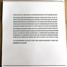 Create a background of a written text on a single page without showing the edges of the paper