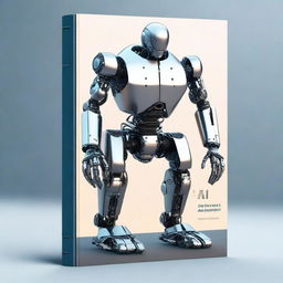 Create a book cover featuring AI robots