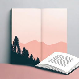 Create a cool, simple, and aesthetic background that is suitable for a book cover