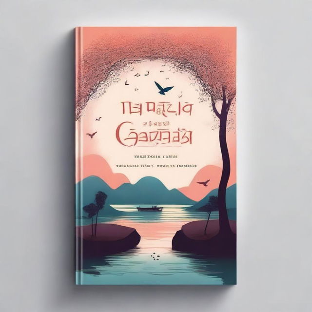 Create a book cover design with the title 'Cinta seperti misteri terselubung pada suatu zaman, mengendap-ngendap di balik penampilan dan menjadikan hati sebagai sarangnya'