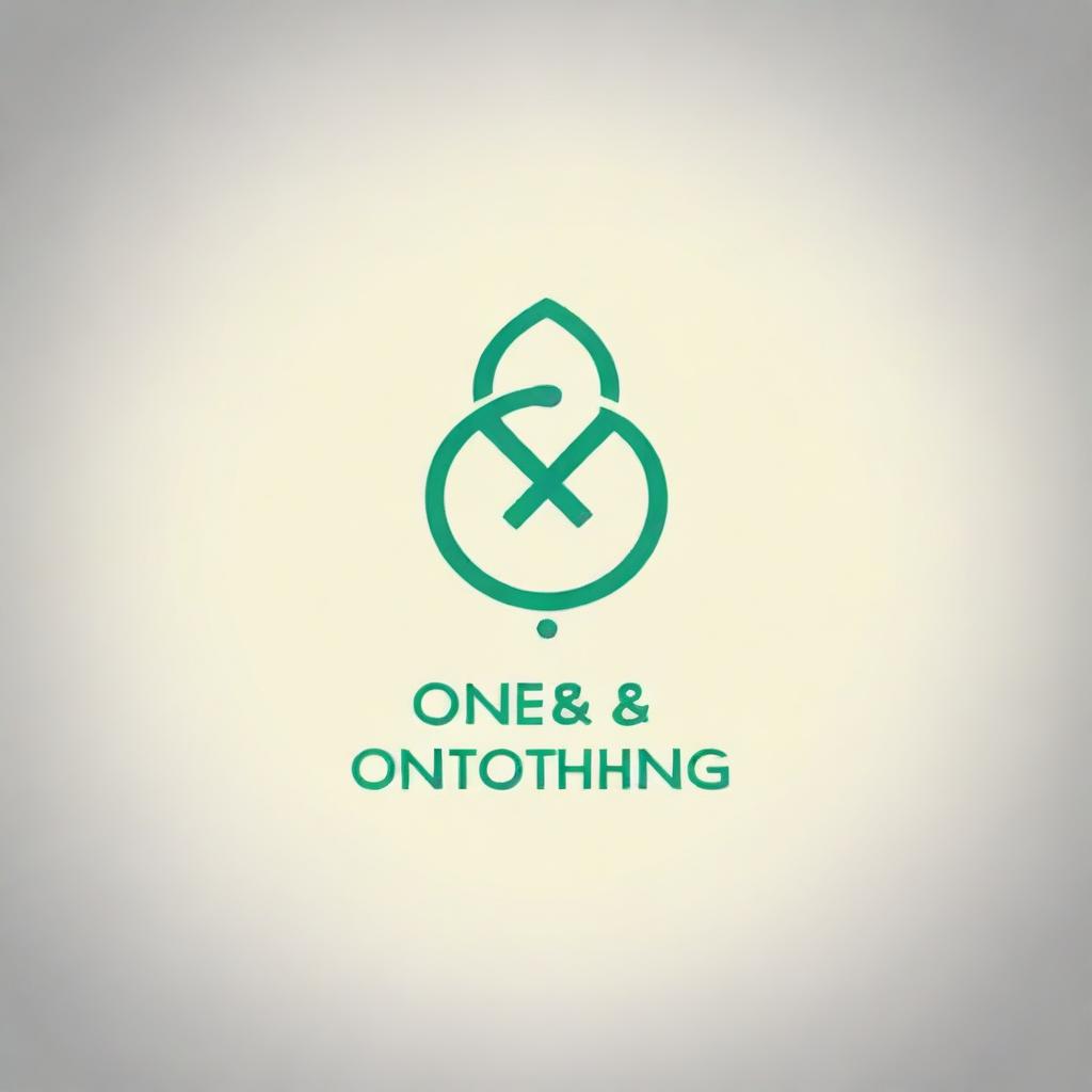 Design a logo for 'One & Nothing' that incorporates themes of science and inner peace