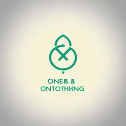 Design a logo for 'One & Nothing' that incorporates themes of science and inner peace