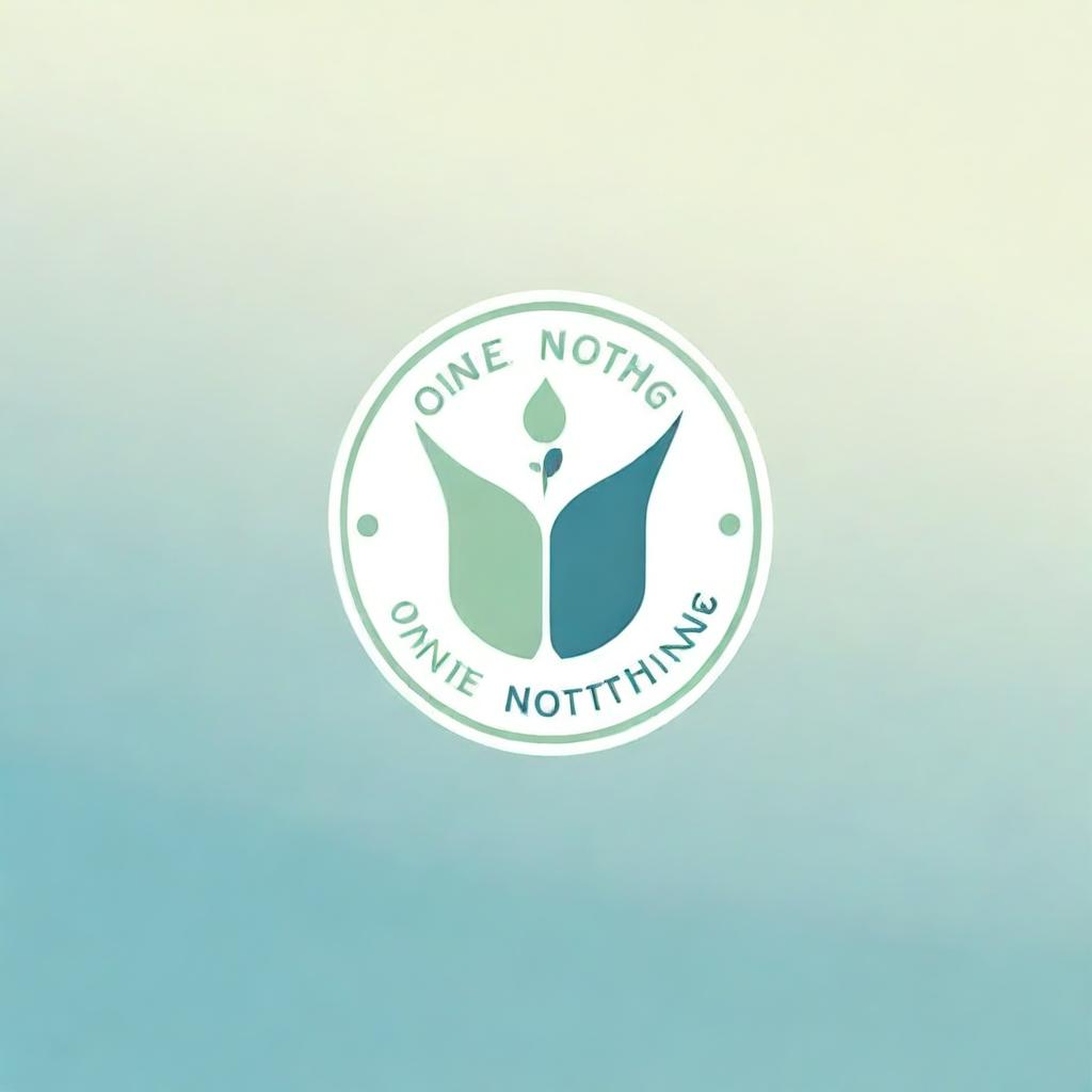 Design a logo for 'One & Nothing' that incorporates themes of science and inner peace