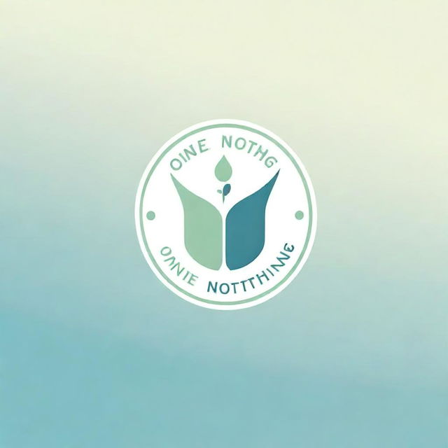 Design a logo for 'One & Nothing' that incorporates themes of science and inner peace