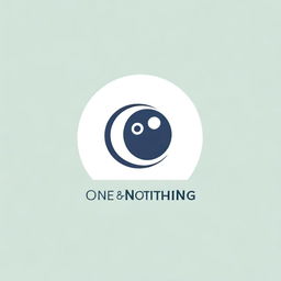 Design a logo for 'One & Nothing' that incorporates themes of science and inner peace, along with the yin-yang symbol