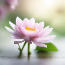 A poetic scene illustrating the fleeting beauty of life, with a flower losing its petals