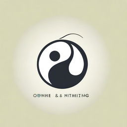 Create a logo for 'One & Nothing' that integrates themes of science and meditation