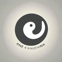 Create a logo for 'One & Nothing' that integrates themes of science and meditation