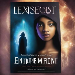 A dark book cover titled 'Lexis Echoes of Empowerment - The Time Twisted Triumph'