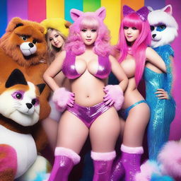 Surrounded by a cast of furry girls, all super cute and sexy, posing seductively to grab attention