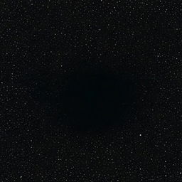 A mesmerizing image of stars on a black background, gradually disappearing towards the center of the picture, creating a sense of depth and mystery