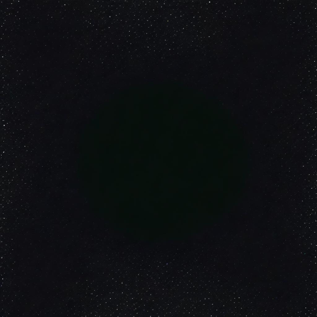 A black background with stars around the edges that gradually disappear towards the center