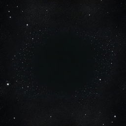 A black background with stars around the edges that gradually disappear towards the center