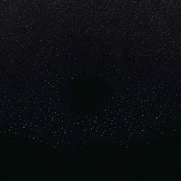 A black background with stars around the edges that gradually disappear towards the center