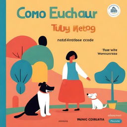 A book cover titled 'Como educar a tu perro' by Diego Vidal