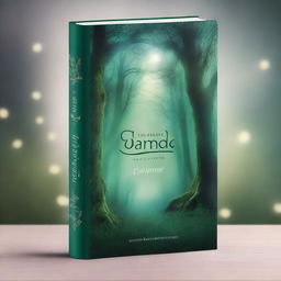 A beautifully designed book cover featuring an enchanting forest with a mystical aura