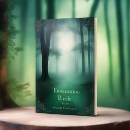 A beautifully designed book cover featuring an enchanting forest with a mystical aura