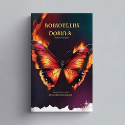 Create a book cover with the title 'Borboleta em Chamas'