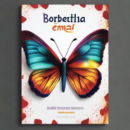 Create a book cover with the title 'Borboleta em Chamas'