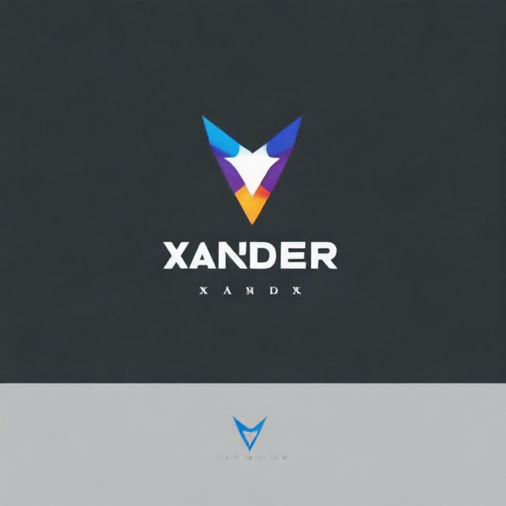 Create an image featuring a logo with the text 'XANDER'