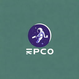 Create an image featuring a logo with the text 'REPCO' and an astronaut